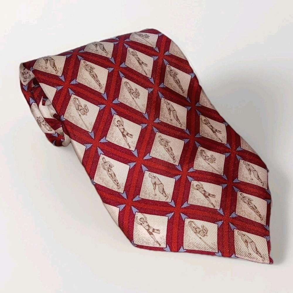 2000‎ Sydney Olympic Games Sponsor KODAK Davenport Silk Neck Tie Red RARE